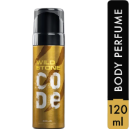 Wild Stone - Code Gold No Gas Body Perfume For Men, Long Lasting Strong Masculine Aroma Fragrance - 120ml image