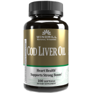 Windmill Natural Vitamins Cod Liver Oil 100 Softgels image