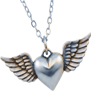 Wings Heart Pendant Necklace image