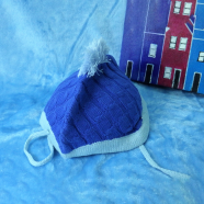 Winter Woolen Cotton Baby Beanie Hats Soft Warm Skin Friendly image