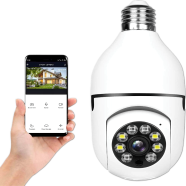 Wireless WiFi Light Bulb Security Camera – Night Vision Socket Camera image