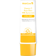 WishCare Vitamin C Pure Glow Milk Sunscreen SPF 50Plus PA 50g image