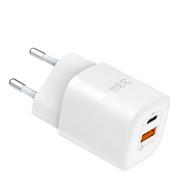 Wiwu 33W Gan Fast Charger USB-C QC3.0 Power Adapter- White
