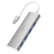 Wiwu Alpha 440 4-in-1 USB 3.0 Type-C Hub- Grey image