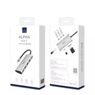 Wiwu Alpha 631STR 6-in-1 Multiport portable USB 3.0 Type-C Hub Adapter- Gray image
