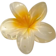 Women Beach Vacation Bohemia Egg Flower Hair Clips Flower Large Hair 1pcs image