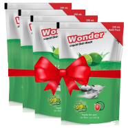 Wonder Dishwash Liquid Refill 250ml 4pcs Bundle image