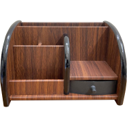 Wooden Desk Organizer Pen Stand-Mobile Holder image