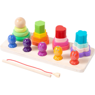 Wooden Four Column Tower For Kids/Children Toy icon