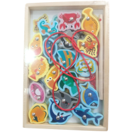 Wooden Magnetic Fishing Game Designed As An Educational Toy For Children icon