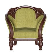 Wooden Single Seater Sofa - Panam - (SSC-344-3-1-20) image