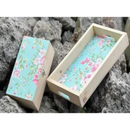 Wooden Tray Plus Teabox Combo image