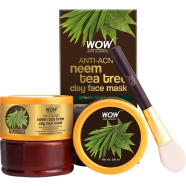 Wow Skin Science Anti Acne Neem and Tea Tree clay Face Mask 200 ml image