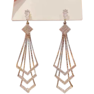 XIYANIKE Rhinestone Pearl Luxury Fashion Earrings For Women image