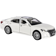XLG 1:24 Toyota M929L Crown Diecast Alloy Car 6 Open Premium Model Vehicle Metal Toy Model Pull back Sound Light image