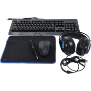 XTREME K502C RGB Backlit USB-Bangla Combo Black Keyboard, Mouse, Headphone and Mouse Pad image