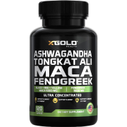 X Gold Ashwagandha Tongkat Ali Maca Fenugreek Ultra Concentrated 120 Capsules image