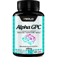 X Gold Health Alpha GPC Choline 600mg 120 Veggie Capsules -484144419 image