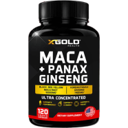X Gold Health Maca Korean Panax Ginseng – 120 capsules (USA) image