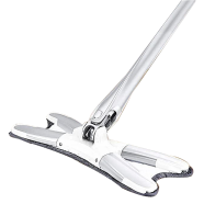 X Type Flat Floor Mop – 360 Degree Rotating Microfiber Mop with Stainless Steel Handle for Home image
