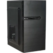 Xtreme M09 Front RGB Logo Mini Black Office Computer Case image