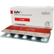 Xyflo 4 mg Chewable 10's Strip Tablet icon