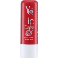 YC Lip Balm 3.8gm Fruity Shine Strawberry Lip Care With Vitamin E and Aloe Vera image