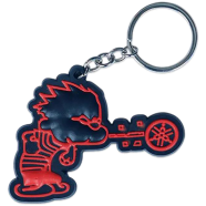 Yamaha Logo PVC Keychain Key Ring Black And Red Rubber Motorcycle Bike Car Collectible Gift New image