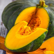 Yellow Long And Round Pumkin 10 Plus Seeds All Season image