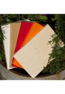 Yellowish Page Hand Made Texture Grey, Kraft, Orange, Red and Texture White Cover Notebook 5-Pack image