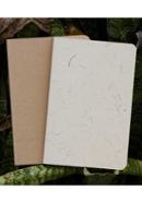 Yellowish Page Hand Made Texture Grey and Kraft Cover Notebook 2-Pack image