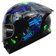 Yohe Black Blue Fluo Glossy image