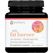 Youtheory Daily Fat Burner Vegetarian Capsules, Healthy Weight Management, 60 Capsules image
