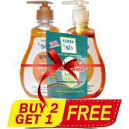 Yusera Hand Wash 300 ml Mango Plus Orange (Buy 2 Get 1 Hand Wash Refill 170 ml Free) image