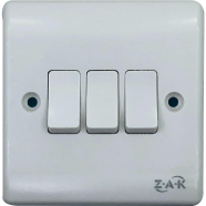 ZAK 3 Gang 1 Way Switch (Business Series) image