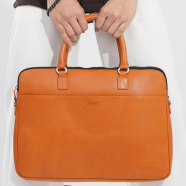ZAYS Handmade Genuine Leather Executive Laptop Bag for Unisex image