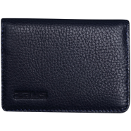 Zays Premium Eco-Friendly Leather Magnetic Card Holder Mini Wallet (ZCW111-Navy) image