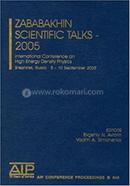 Zababakhin Scientific Talks - 2005 image