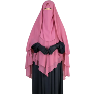 Glam Touch Zara - 3 Layer Extra Long Ready Hiab Pink image