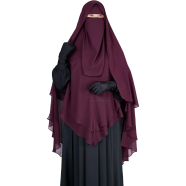 Glam Touch Zara - 3 Layer Extra Long Ready Hiab Wine image