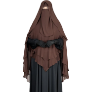 Glam Touch Zara - 3 Layer Extra Long Ready Hiab | Chocolate Coffee image