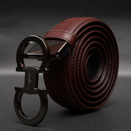 Zays Genuine Leather Belt for Men – Premium Full-Grain Cowhide, Handmade, Formal And Casual Use (BC115-BS107-Antique Brownac) image