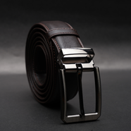 Zays Genuine Leather Belt for Men – Premium Full-Grain Cowhide, Handmade, Formal And Casual Use (BC119-BS104-Chocolate) image