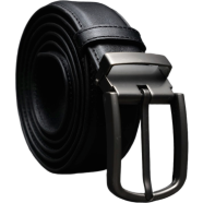 Zays Handcrafted Genuine Leather Belt For Men Black image