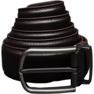 Zays Handcrafted Genuine Leather Belt For Men Chocolate image