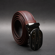 Zays Handcrafted Imported Full-Grain Cowhide Leather Auto Gear Belt for Men (BC123-BS112-Antique Brown) image