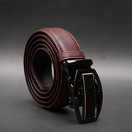 Zays Handcrafted Imported Full-Grain Cowhide Leather Auto Gear Belt for Men (BC129-BS112-Antique Brown) image