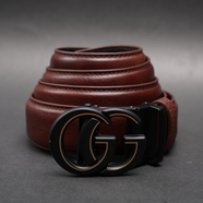 Zays Handcrafted Imported Full-Grain Cowhide Leather Auto Gear Belt for Men (BC128-BS112-Antique Brown) image