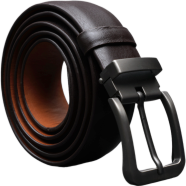 Zays Handcrafted Leather Belt Men Full Grain Cowhide Adjustable Fit Office Casual Chocolate image