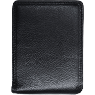 Zays Handcrafted Premium Leather Bifold Short Wallet (ZSW106-Black) icon